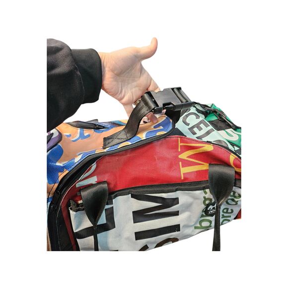 Vaho Trashion Grapic Sustainable Duffle Bag Ttravel Bag Luggage - Picture 7 of 11